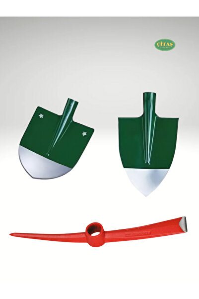 ÇİTAŞ 3 PARÇA BAHÇE KAZMA KÜREK SETİ (KÜREK - BEL KÜREĞİ - KAZMA)