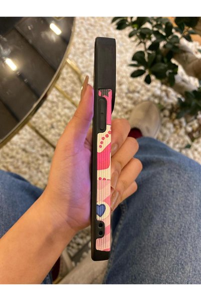 Melissatelier iPhone 15 Pro Compatible Phone Case (Pink Panther Pattern)