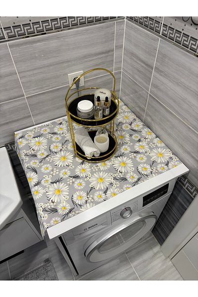 HALFART Husă pentru mașină de spălat, impermeabilă și rezistentă la murdărie, din lenjerie de rață Daisy Duck - cu opțiuni de model elegant