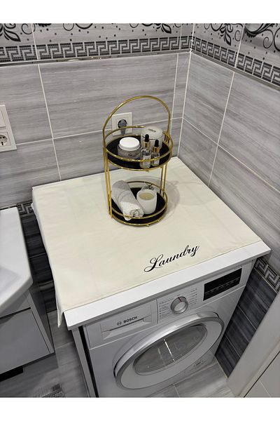 HALFART Κρέμα Laundry Duck Linen Αδιάβροχο και αντιρρυπαντικό κάλυμμα πλυντηρίου ρούχων - με επιλογές κομψών μοτίβων