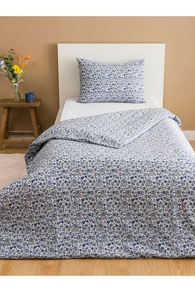 LC Waikiki New Season Flower Printed Single Duvet Cover Set - S5H722Z8