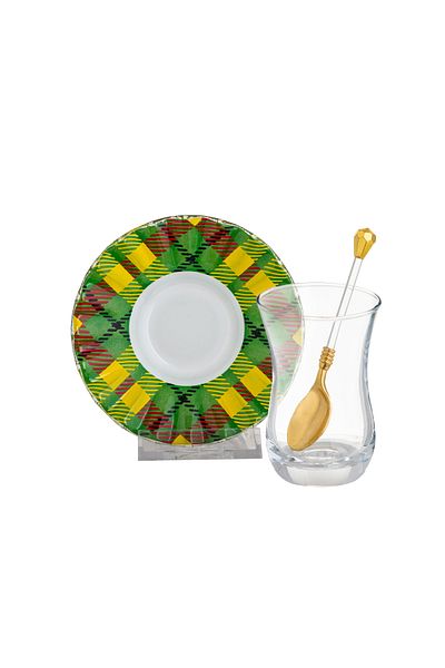 Dania Turkish Glass Tea Set 18 Piece