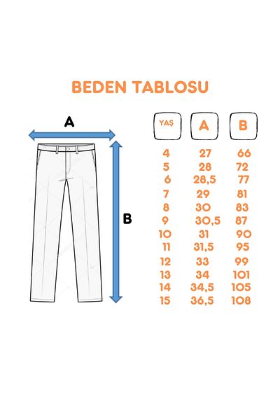 GİYİCEM TEKSTİL Girl's Baggy Jeans Trousers 2205
