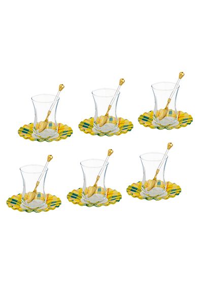 Dania Turkish Glass Tea Set 18 Piece