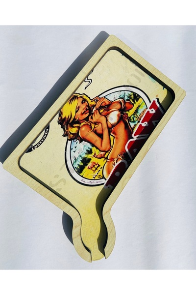 Chase Raw girl ahşap tütün tepsi