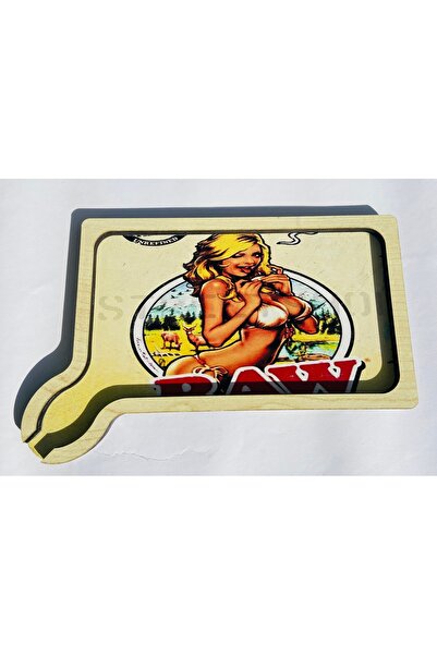 Chase Raw girl ahşap tütün tepsi