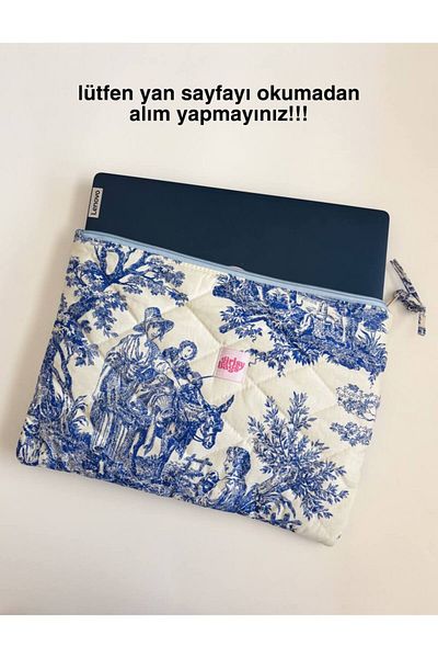 girlsybags Husă pentru tabletă pentru laptop Macbook cu model albastru Husă pentru computer de toate inci pe care o căutați cu protecție groasă