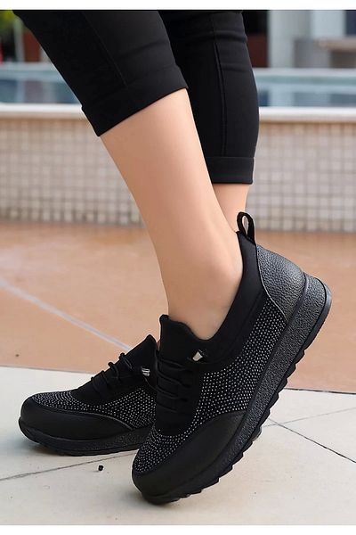 Marka Mix Pantofi de balerina Plani piele neagra