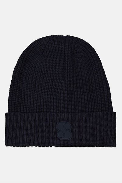 s.Oliver Women Knitted Bennie, Navy Blue