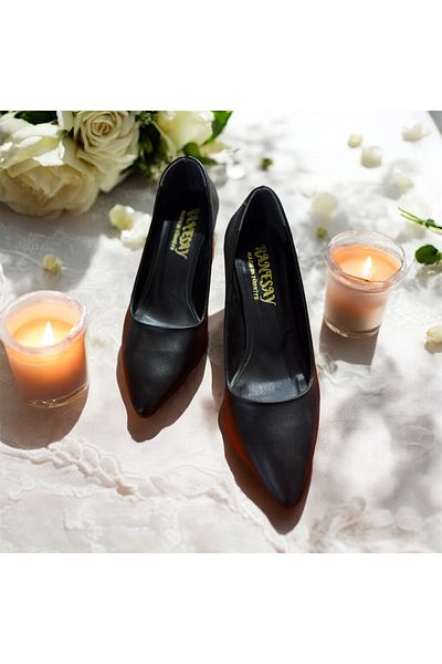 Lion Square Heel Flat Sitiletto