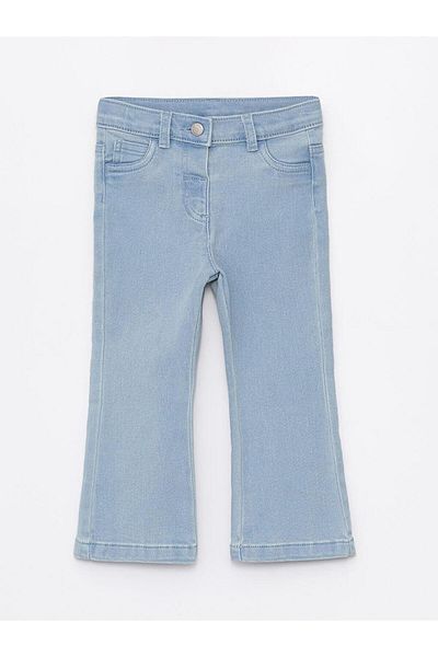 LC Waikiki Basic Baby Girl Jean Trousers with Elastic Waist (S4)
