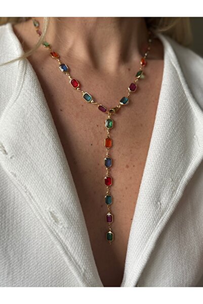 Rossetto Atelier Çok Renkli Y Kolye