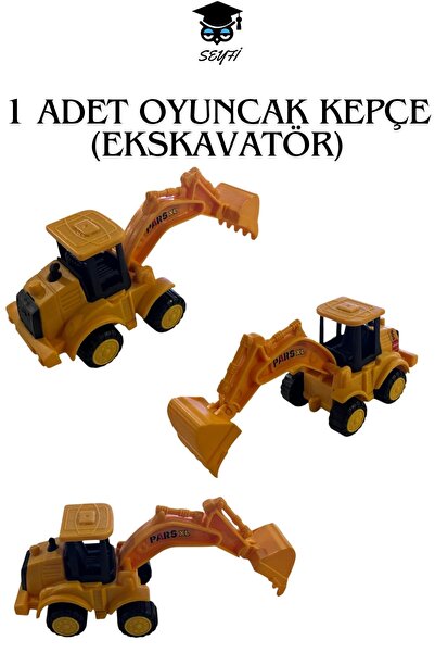 SEYFİKİRTASİYE Sürtmeli Oyuncak Kepçe (Ekskavatör)