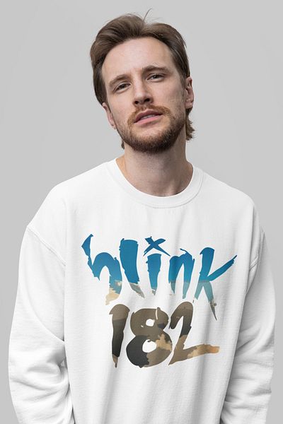 SEVBANO Blink-182 Rock Metal Printed Unisex Oversize Music Band Sweatshirt