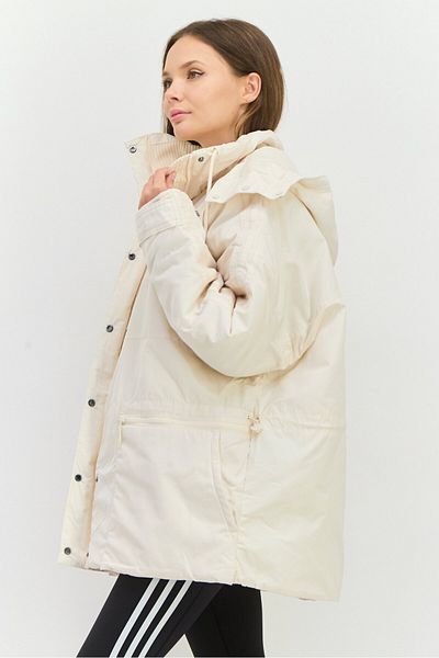 adidas Women Sportswear Fit Long Sleeve Outdoor Jackets, Off White