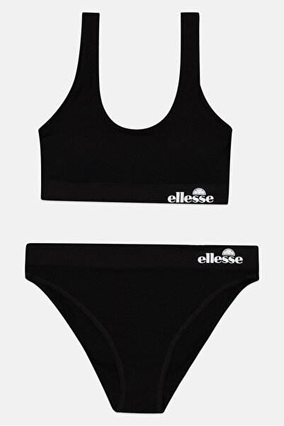 Ellesse طقم حمالة صدر وسروال داخلي مبطن بشعار العلامة التجارية للنساء مكون من...