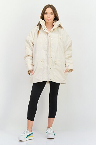 adidas Women Sportswear Fit Long Sleeve Outdoor Jackets, Off White