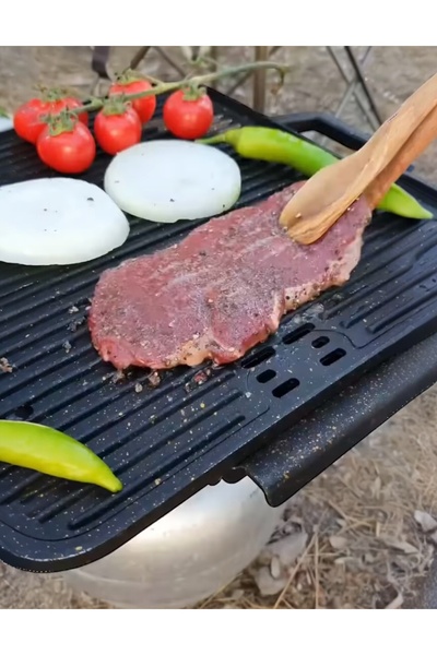 CAMPOUT piknik tüpü mangal Ocak teflon her marka küçük tüpe uyumlu dar ağızlı ( tüphariç }