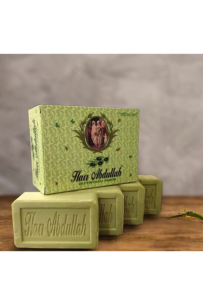 HACI ABDULLAH ZEYTİNYAĞLI DOĞAL SABUNLAR Olive Oil Soap - 800Gr - (1 Piece)