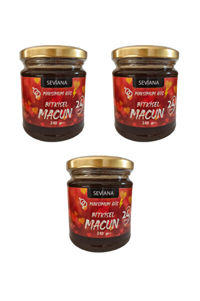 SEVİANA Bal Ginsengli Bitkisel Karışımlı Mesir Epimedyümlü1 Kuvvet Macun 3x24...