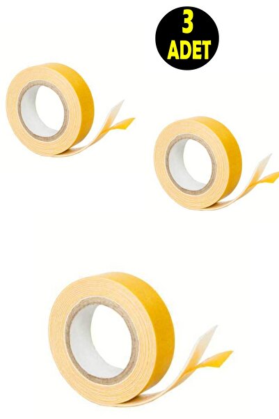 usin 3 ADET Çift Taraflı Yapıştırma Köpük Bantı (16MM X 1,5 MT)-Tablo Şerit L...