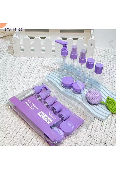 EVİMOL 8 Piece Travel Set: Bottle and Box, Medicine Personality, Cream and Spatula