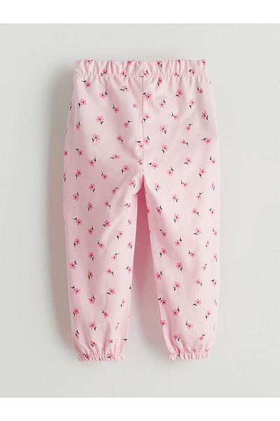 LC Waikiki Floraler Mädchen-Pyjamahose mit elastischem Bund