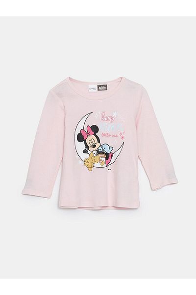 LC Waikiki Crew Neck m Printed Girl's Pajama Set