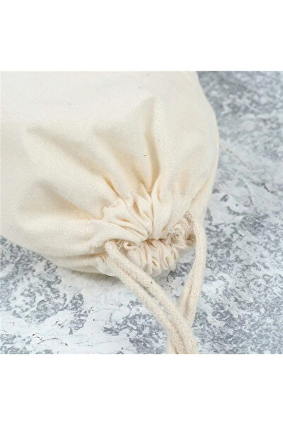 MiniStand Pamuklu Organik Gıda Saklama Kesesi 10 Adet Ham Bez