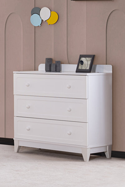 Setay Şifonyer, Berlin 3 Çekmeceli Şifonyer - Beyaz