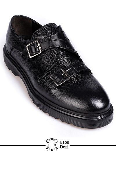 depderi Genuine Leather, Eva Sole, Inner Outer Leather Men's Shoes
