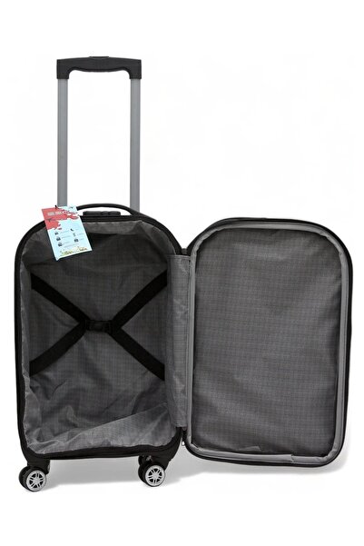 Trg ES POLO TRIP E.s.ç Kasnaklı Küçük Kabin Boy Kumaş Valiz Bavul