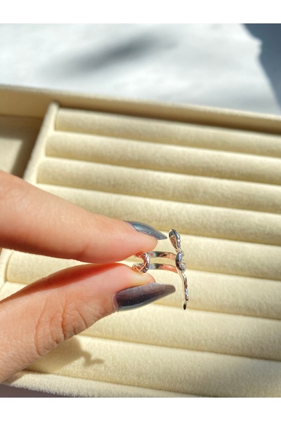 Diamara Designs Yılanlı Earcuff Çelik Kadın Küpe Ayarlanabilir