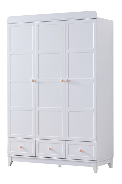 Setay Gardırop, Berlin 3 Kapaklı Çekmeceli Dolap - Pembe