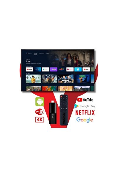 Teknowork Tv Box Hdmı Girişli Tüm Televizyonlara Uyumlu Ultra Hd Android Tv Box 4k Tv Stick Wifi