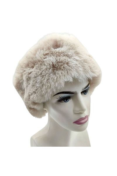 AXE SPORTSWEAR Winter Faux Fur Detailed Soft Textured Plush Heart Bandana Neck Collar with Elastic Back