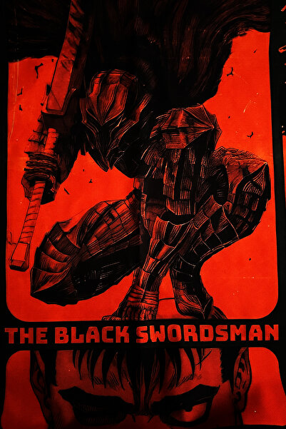 Radora Berserk Black Swordsman Temalı Duvar Örtüsü Ev Dekorasyon Duvar Halısı Tapestry