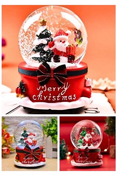Lexi Bella Yılbaşı Noel Baba Işıklı Müzikli Kar Küresi Yeni Yıl Noel Baba ve ...