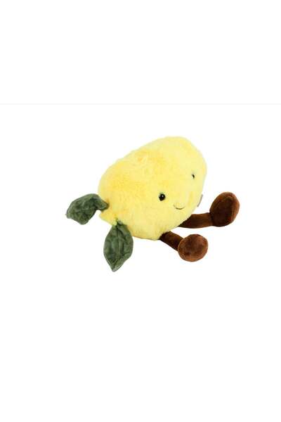the midi Jellycat Amuseable Lemon Plush Toy - Cute Fruit Doll for Kids and Adults