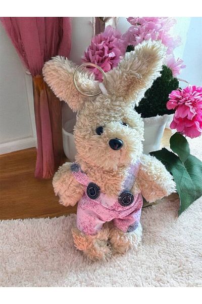 farist Plush Rabbit Keychain and Bag Ornament - Cute and Soft Plush Toy Keychain