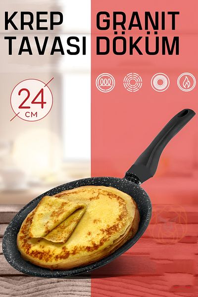 Transformacion Professional Granite Cast Crepe Pan