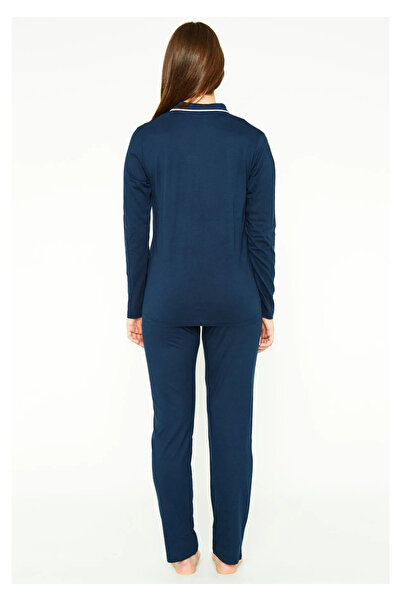 Pierre Cardin Front Buttoned 50% Modal 50% Cotton Pajama Set 7717