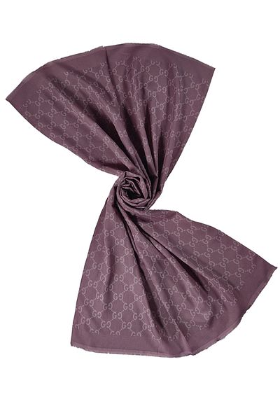 mim eşarp Işıl Silk Cotton Jacquard g Pattern Shawl 75X190 cm