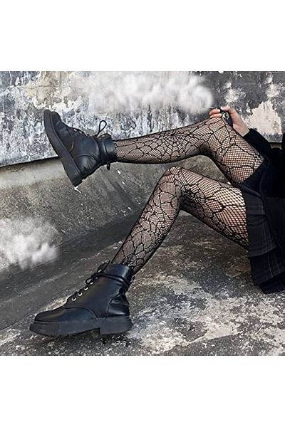 Tayse lingerie Chiloți negri cu model de pânză de păianjen gotic