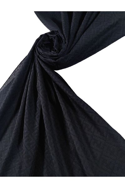mim eşarp Σάλι Işıl Silk Cotton Jacquard F με σχέδιο 75x190 cm