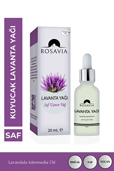 Rosavia زيت اللافندر 20 مل (100% نقي وطبيعي - منتج مُحلل)