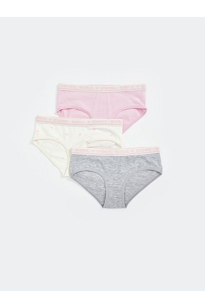 LC Waikiki New Season Printed Girl's Panties 3 Pack - S51261Z4