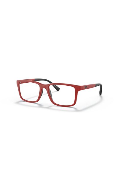 Emporio Armani Kids Man Square Eyeglasses- Ea 3203 - Lense Size:50mm - Matte Red