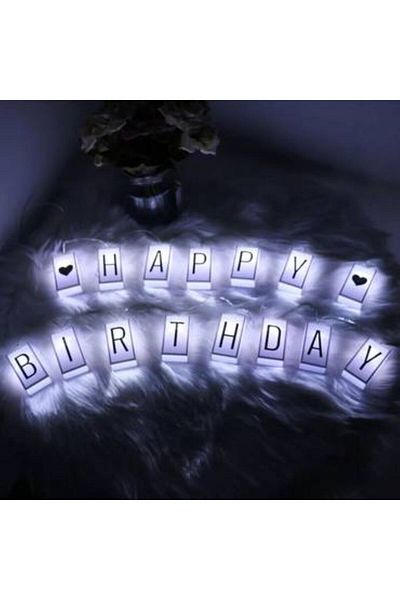 Generica Battery operated glowing cube letters rope that can change letters and numbers