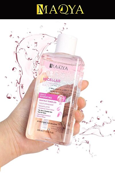 MAQYA Cosmetics MICELLAR Makyaj ve Yüz Temizleme Suyu Durulanan Yağlı Ve Karm...